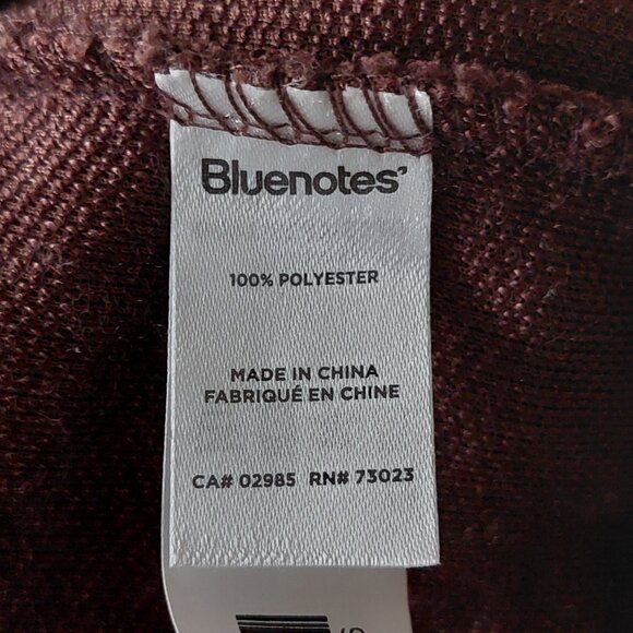 Bluenotes Brown Sherpa Fleece Button-Down Shacket With Corduroy Details Sz M - Picture 4 of 7